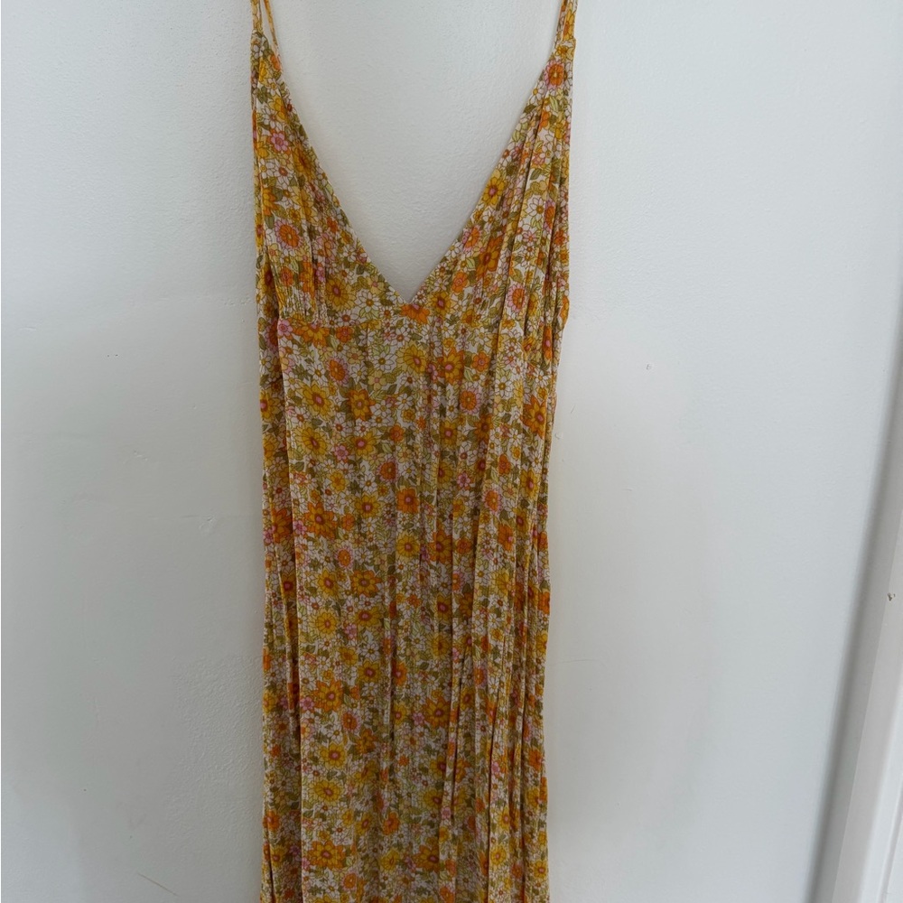 Billabong Floral Mini Dress - Orange and Yellow